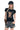 BJHG No‑Spoil Series Cat Print True‑Shoulder Fitted Tee Unisex Summer Couple Top