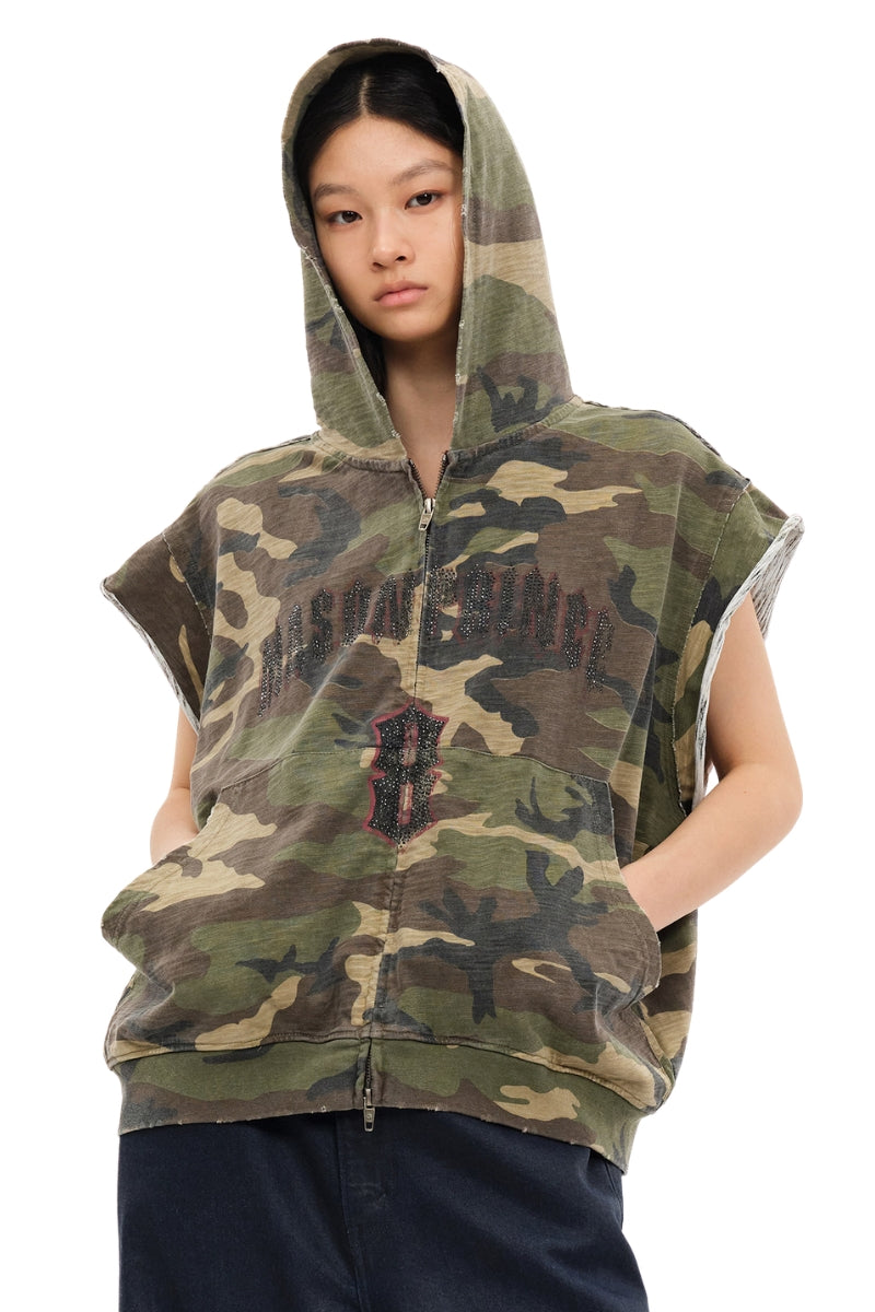 MASONPRINCE Slub Cotton Camo Vest & Capri Pants