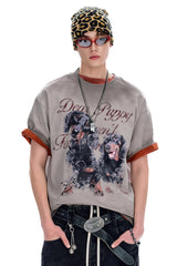 BJHG｜Wasteland Style Distressed Short Sleeve Tee, Unisex