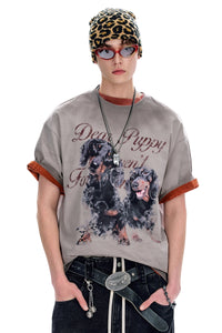 BJHG｜Wasteland Style Distressed Short Sleeve Tee, Unisex