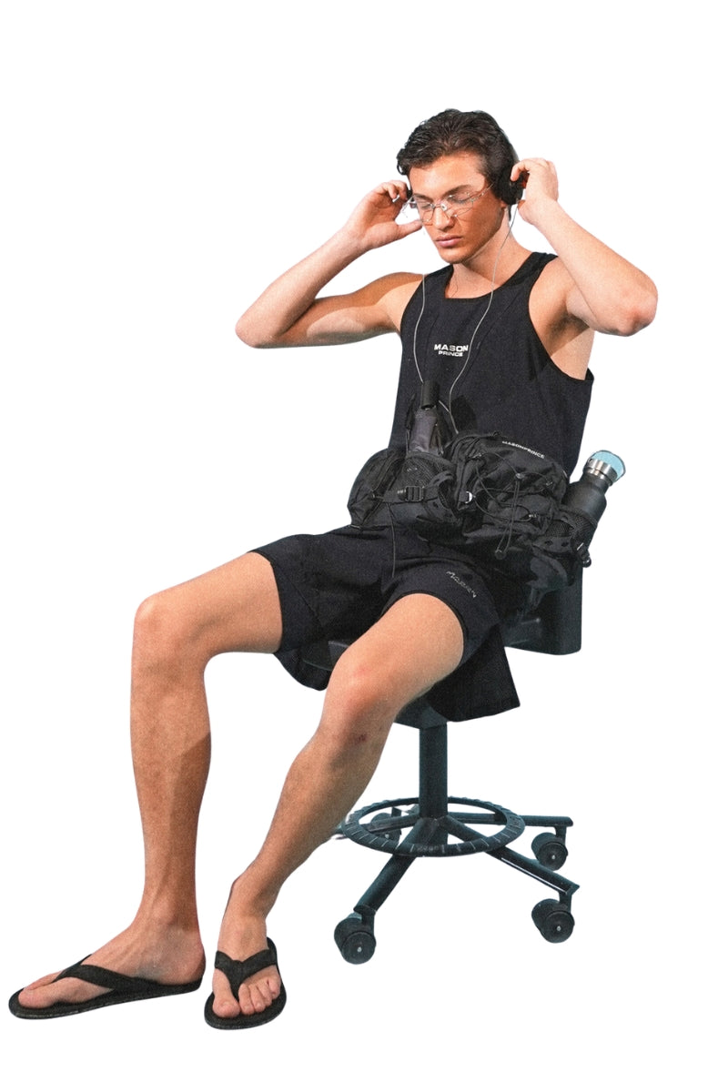 MASONPRINCE Quick‑Dry Mesh Running Set Tank Top & Outdoor Shorts