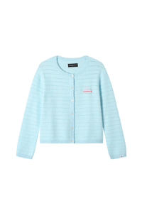 Dangerouspeople | Hollow Jacquard Knit Cardigan