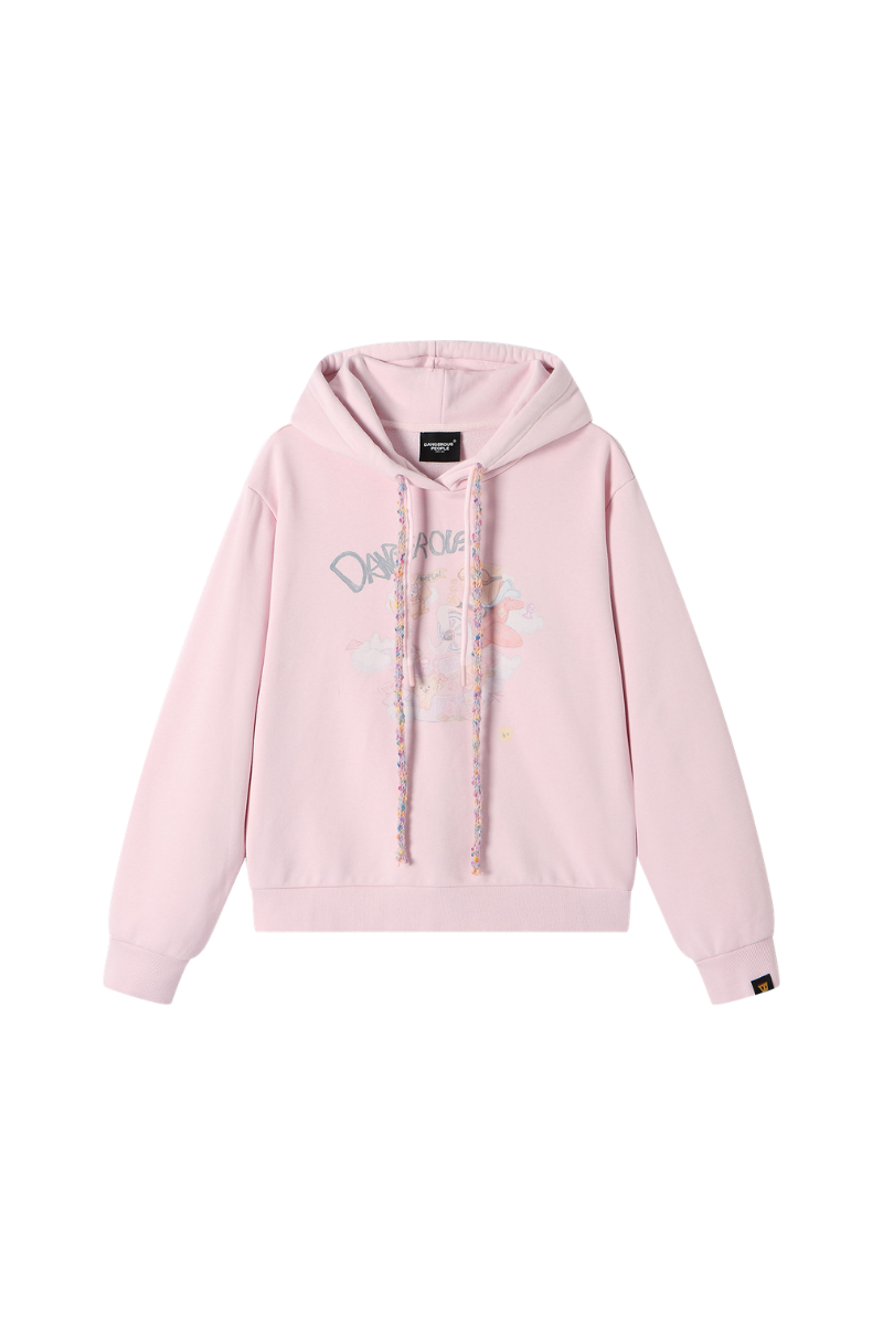 Dangerouspeople | Cartoon Double Drawstring Sweatshirt
