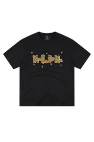 MEDM Rhinestone Puzzle Loose Crew Neck T-Shirt