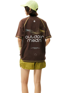 MEDM Gradient Wave Letter Print Tee