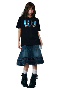 MEDM x NEWMASUS Selfie Print Loose Couple Tee