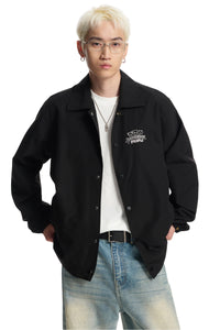 Dangerouspeople｜Cartoon Print Coach Jacket Casual Outerwear