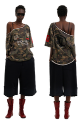 Masonprince  Camouflage Inclusive Knitted Top