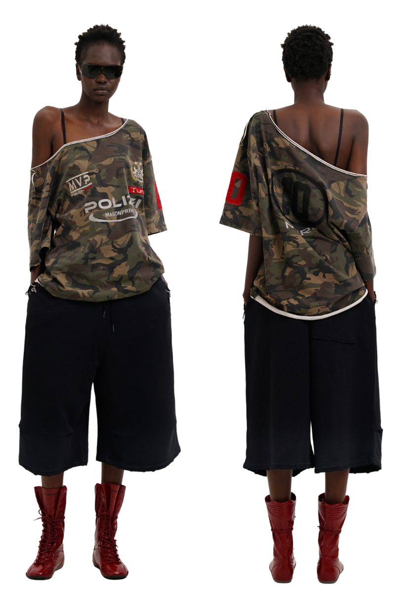 Masonprince  Camouflage Inclusive Knitted Top