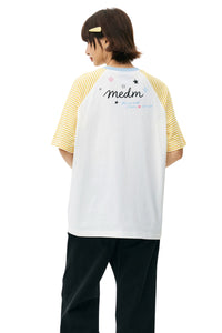 MEDM Striped Cartoon Animal Loose Short Sleeve Tee