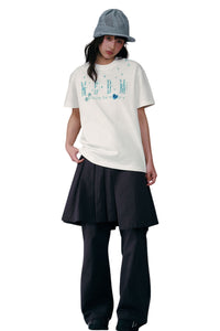 MEDM x NEWMASUS Snowflake Letter Couple Tee