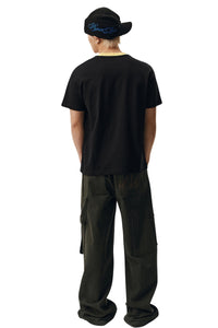 MEDM Color Block Embroidered Casual T-Shirt