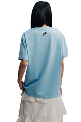 MEDM Star Patch Print Cotton Couple Tee
