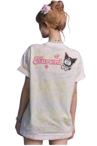 MEDM×Sanrio Kuromi Leopard Print Loose Couple T-shirt