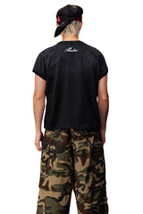 MEDM Rugby Logo Vintage Loose Couple T-Shirt