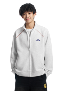 Dangerouspeople | Contrast Collar Zip Stand Collar Jacket