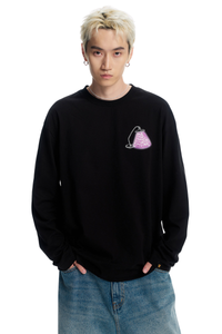 Dangerouspeople | Color Changing Print Letter Long Sleeve Tee