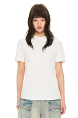 AFGK | Fitted Shoulder Stretch Tee, Unisex Solid Color Gym T-Shirt
