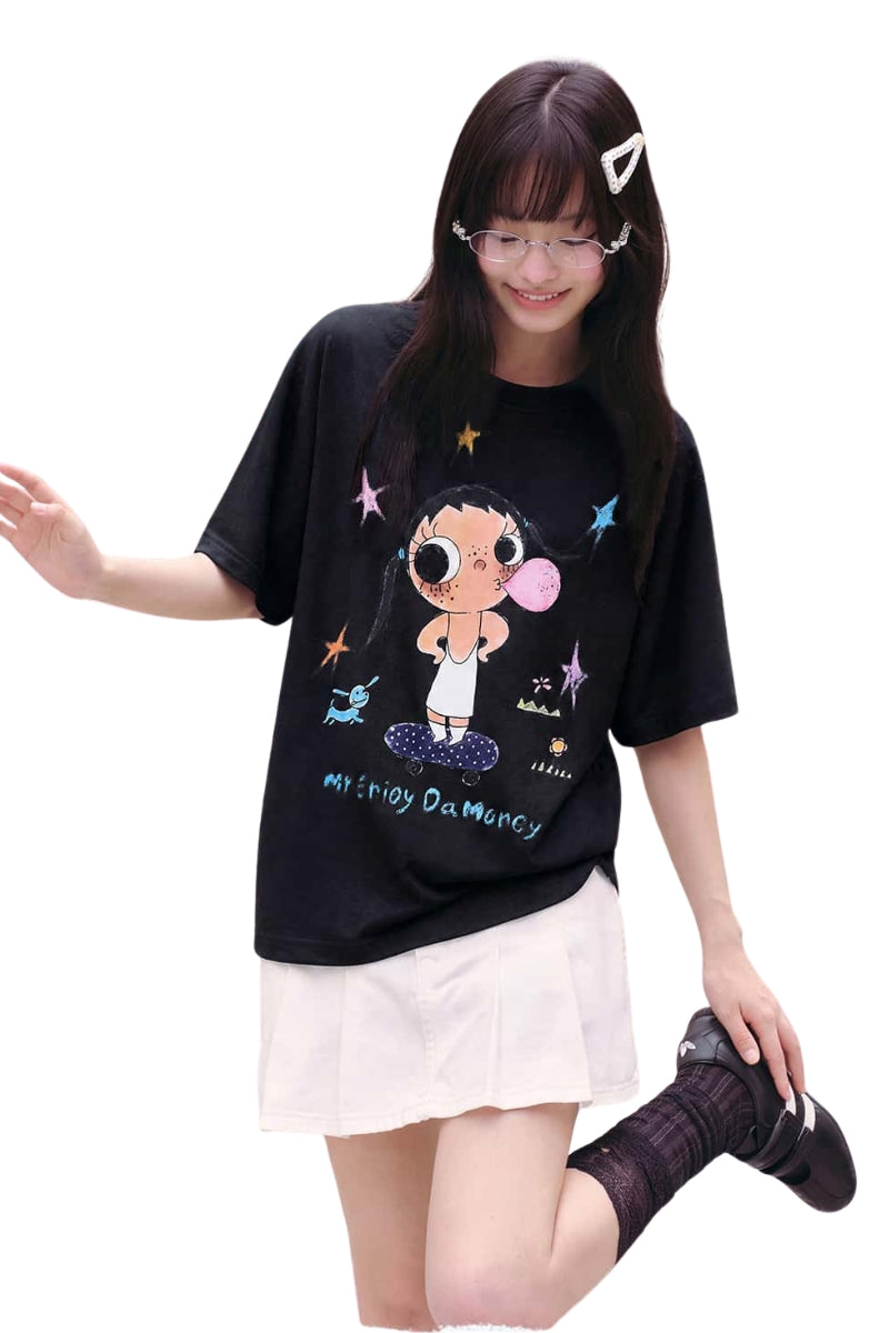 MEDM × YUY Skate Print Sorona Crew Neck Couple Tee