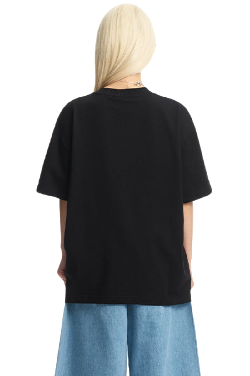 Dangerouspeople DSP Embroidered Flower Pocket Loose Cotton Tee