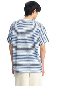 Dangerouspeople DSP Fun Embroidery Dessert Stripe Drop‑Shoulder Unisex T‑Shirt