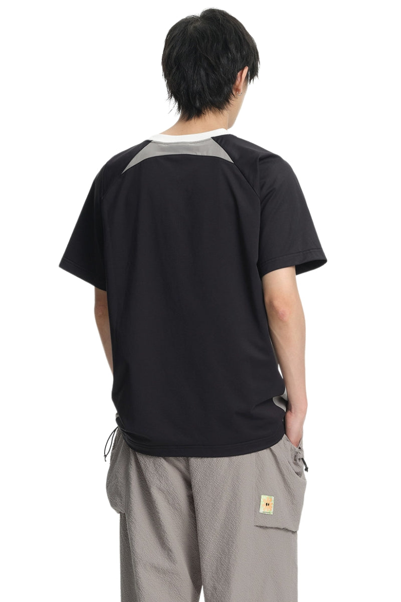 Dangerouspeople DSP Paneled Soccer Raglan Tee Sport Quick‑Dry Cool‑Touch T‑Shirt