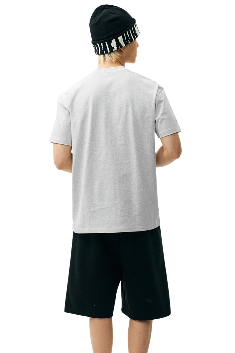 MEDM Sequin Phantom Letter Loose Crew Neck T-Shirt Unisex