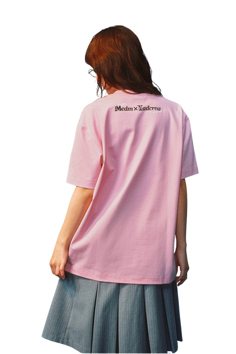 MEDM x YAD Healing Pet Photo Print Unisex Crew Neck Tee