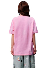 MEDM Sticker Label Patch Embroidery Unisex Cotton T-Shirt