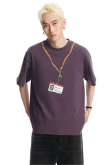 Dangerouspeople DSP Graffiti Lanyard D‑Tag Loose Drop‑Shoulder Heavyweight Tee