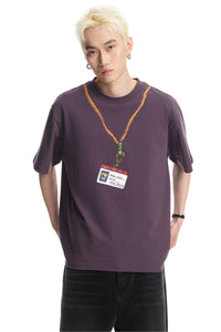 Dangerouspeople DSP Graffiti Lanyard D‑Tag Loose Drop‑Shoulder Heavyweight Tee