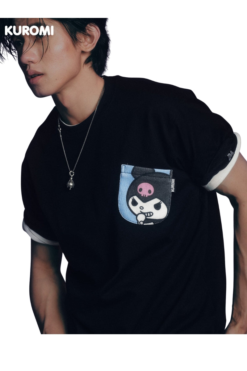 MEDM x Sanrio Kuromi Knit Pocket Graphic Tee