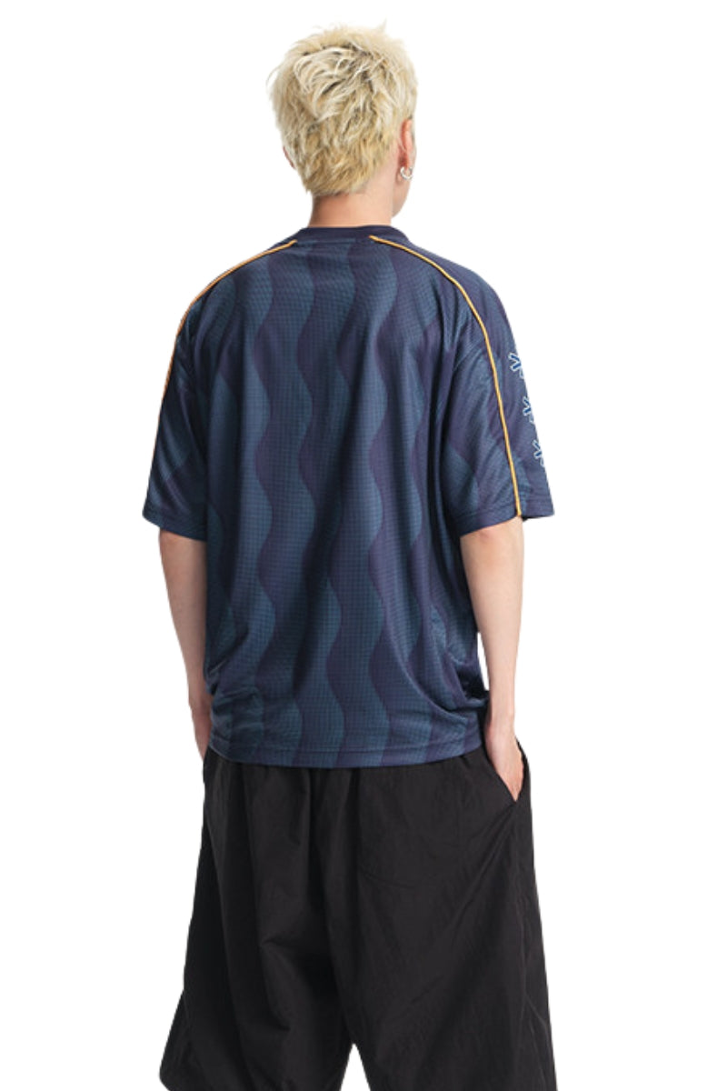 Dangerouspeople Embroidered Football Sport Loose Tee