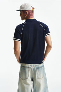 MEDM Jacquard Small LOGO Color MosaicShort Sleeve POLO