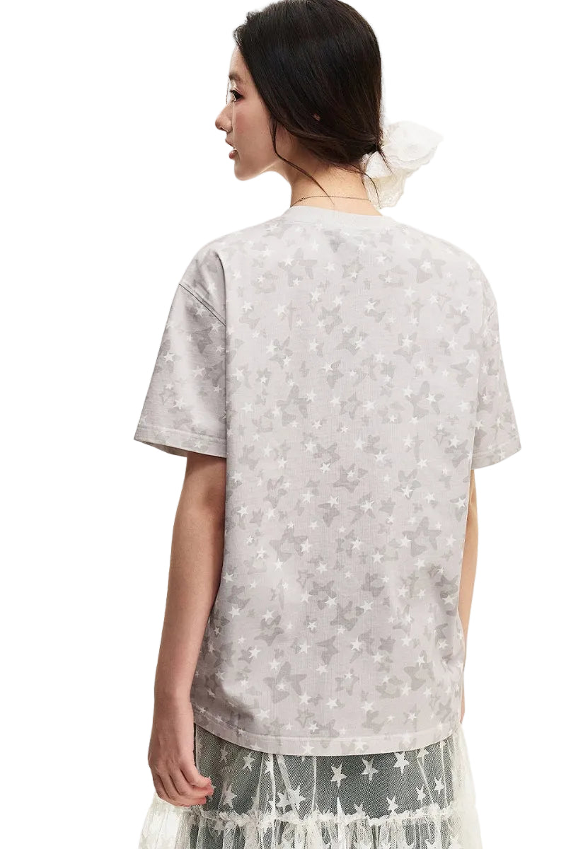 MEDM Camo Leopard Star Patch Logo Tee