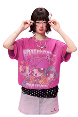 BJHG x The Powerpuff Girls Women American Cotton Tee Summer