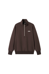 Dangerouspeople | Half Zip Air Layer Stand Collar Sweatshirt