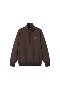 Dangerouspeople | Half Zip Air Layer Stand Collar Sweatshirt