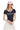 BJHG Women Retro V‑Neck T‑Shirt Summer Slim Waist Casual American Streetwear Top