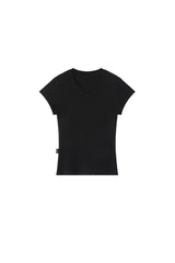 BJHG｜Stretchy V‑Neck Fitted Short Sleeve T‑Shirt, Women's
