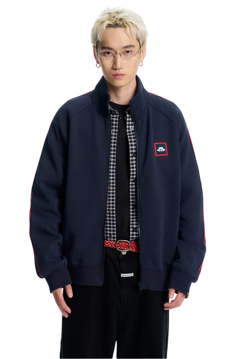 Dangerouspeople | Air Layer Webbing Stand Collar Jacket