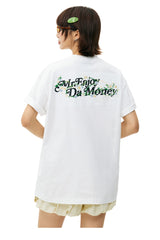 MEDM Color-Changing Floral Embroidery Loose Couple T-shirt