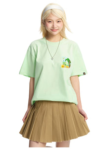 DangerousPeople DSP｜Fun Animal Paradise Graphic Oversized Drop‑Shoulder Quick‑Dry Lightweight T‑Shirt