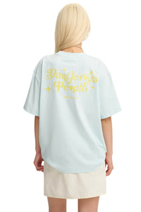 Dangerouspeople DSP Glitter Letter Print Sorona Cool‑Touch Unisex T‑Shirt