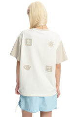 Dangerouspeople DSP Logo Small‑D Color‑Block Summer Cool‑Touch Couple Tee
