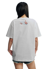 MEDM Cherry Embroidery Loose Cotton Tee