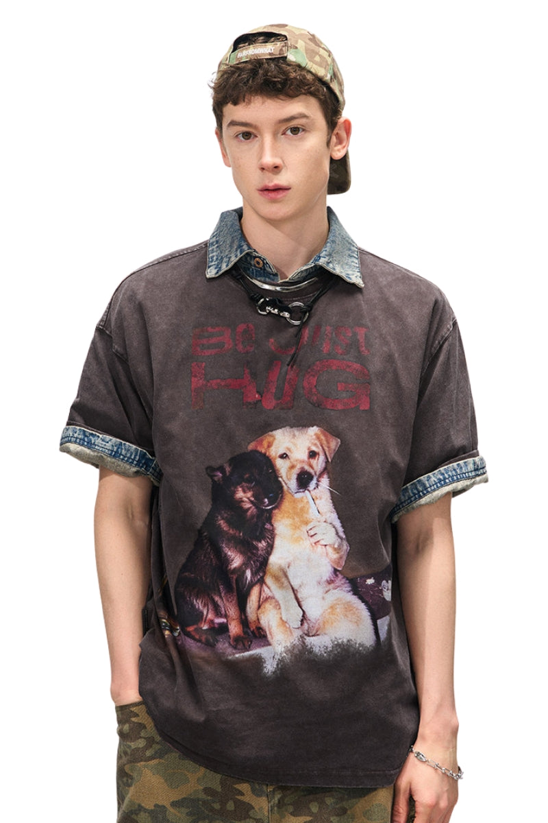 BJHG Funny Dog Loose T-Shirt | American Summer Unisex Tee