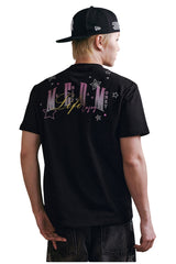 MEDM Glitter Star Rhinestone Logo Loose Couple Tee