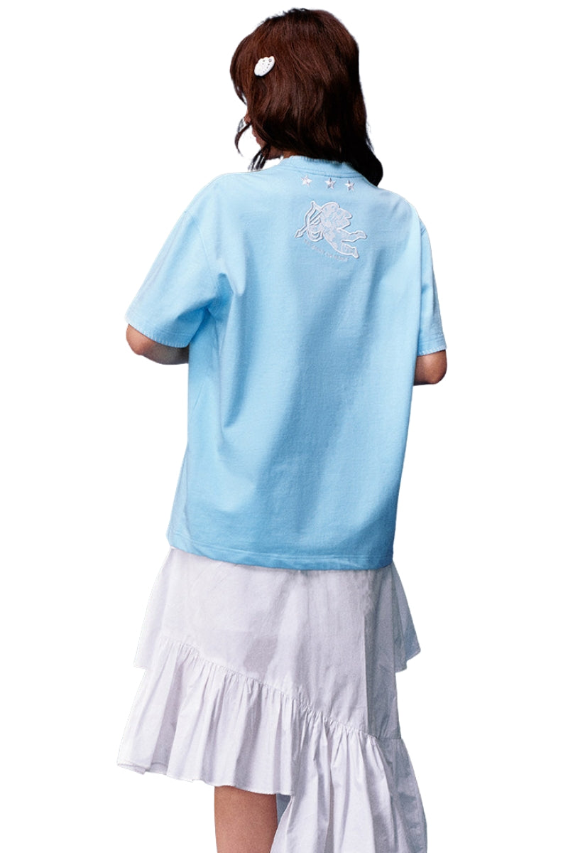 MEDM Lace Angel Patch Embroidery Tee