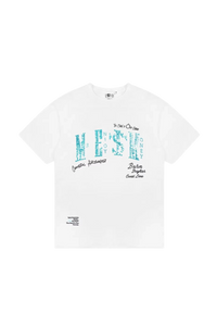 MEDM x STK Embroidered Letter Print Tee